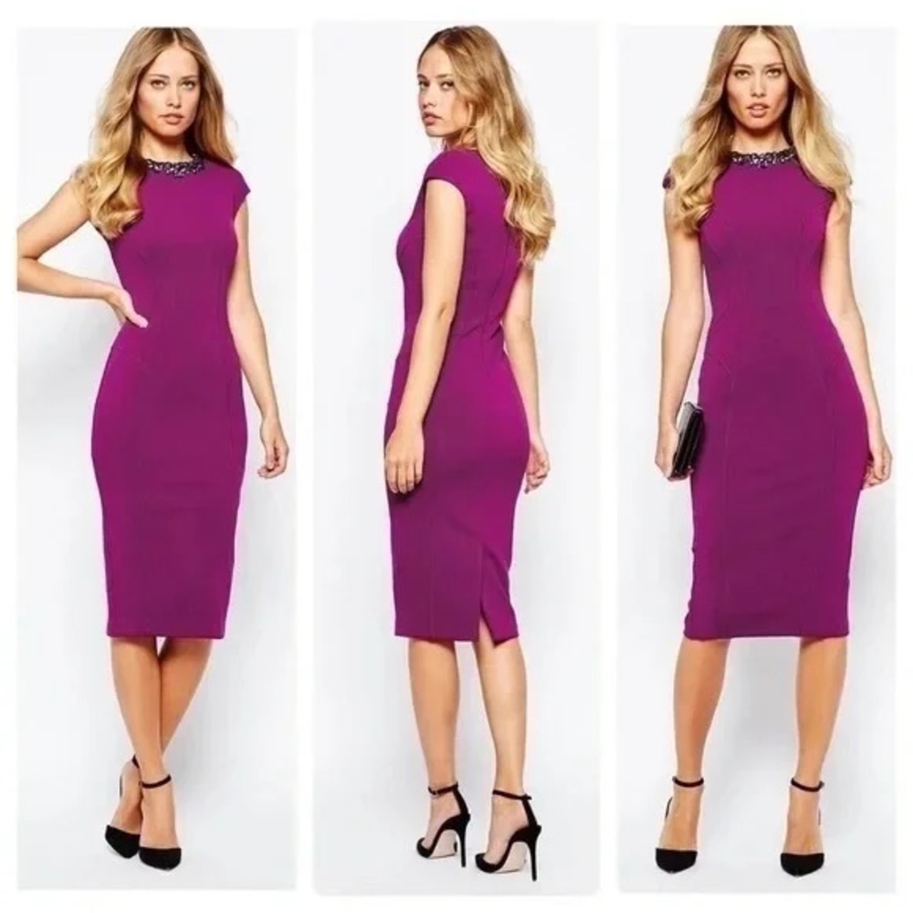Ted Baker Plum Bodycon dress
